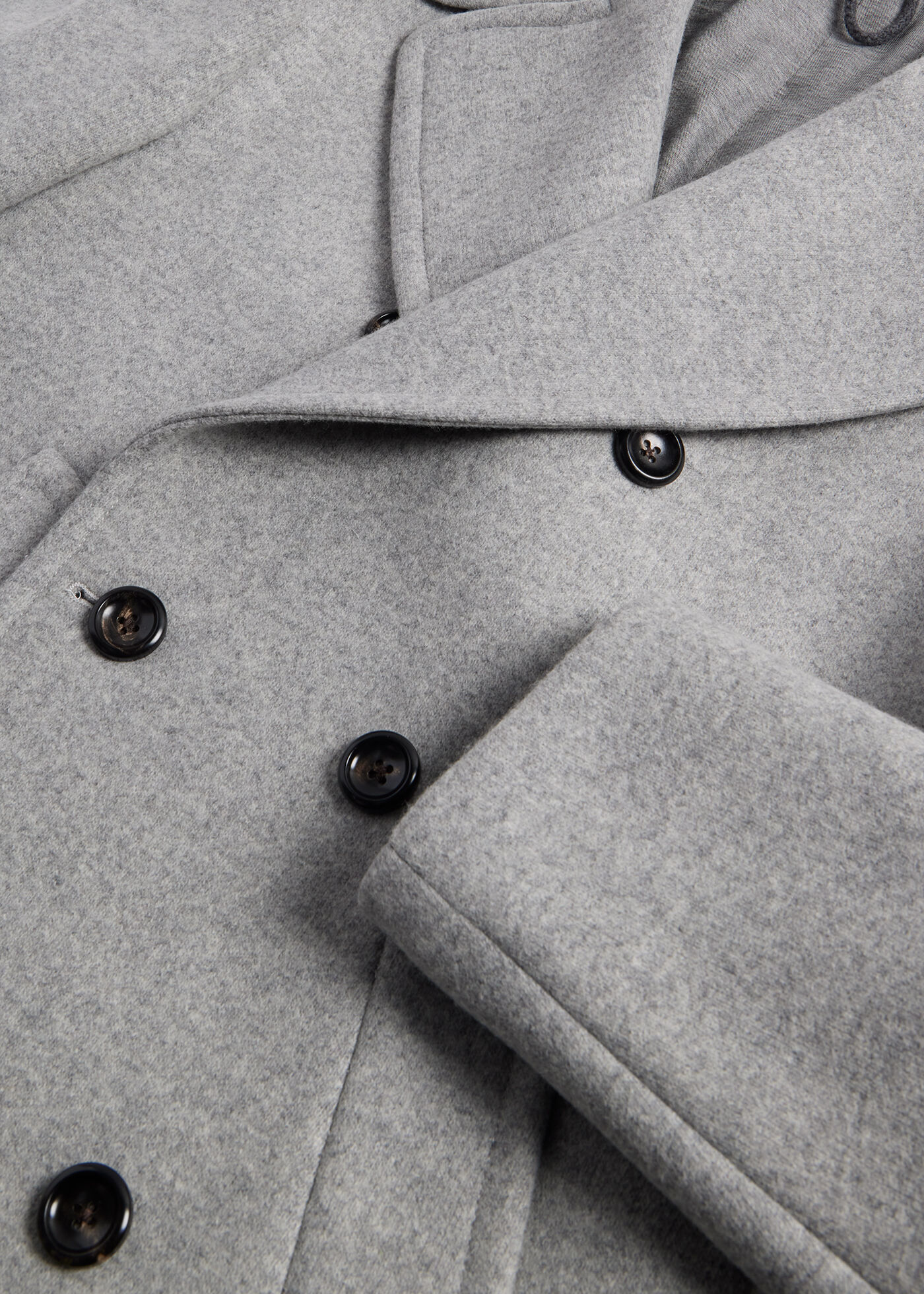 Grey peacoat store
