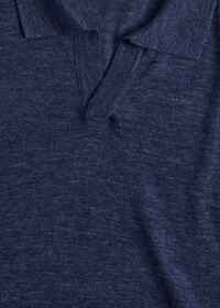Paul Stuart Linen Open Collar Polo, thumbnail 2