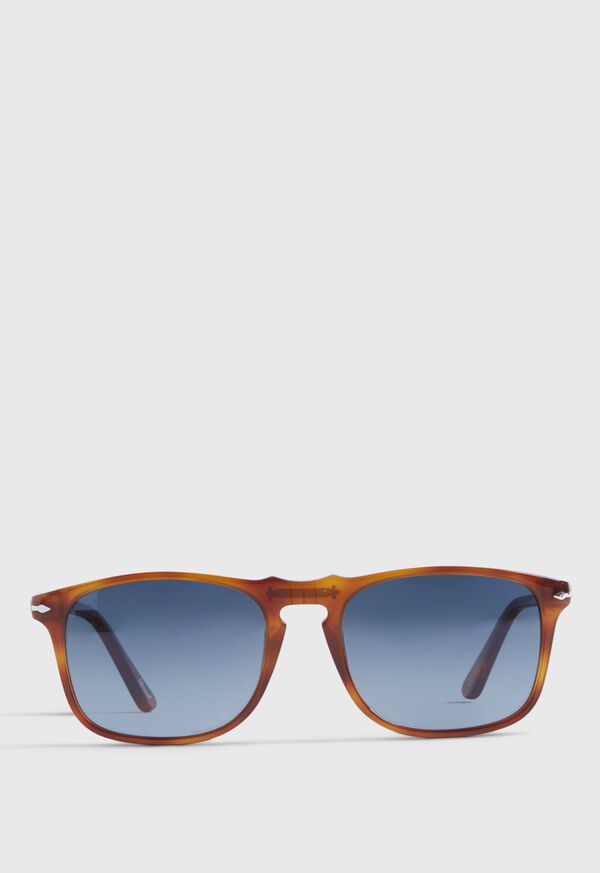 Paul Stuart Persol® Tierra Di Siena Sunglasses with Polar Gradient Blue Lens, image 1