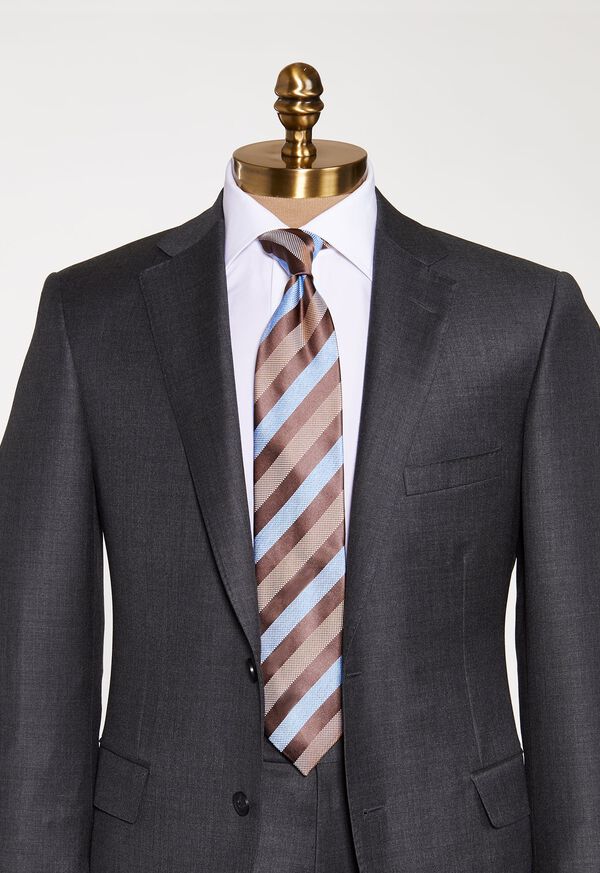Paul Stuart Oxford and Satin Stripe Tie, image 2