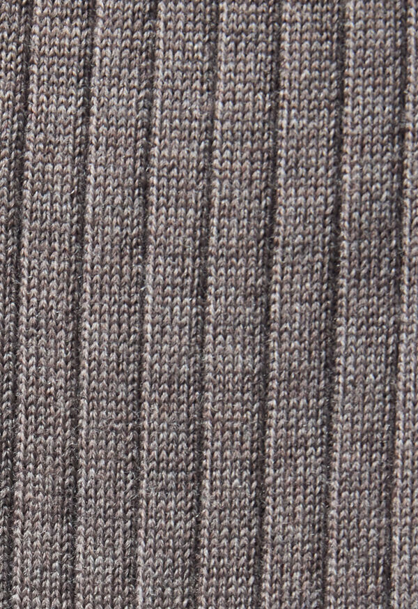 Paul Stuart Wool Ribbed Sock with Contrast Trim, image 3