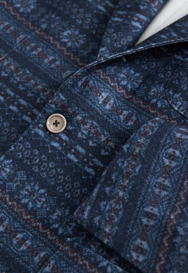 Paul Stuart Wool Printed Fair Isle Jacket, image 2