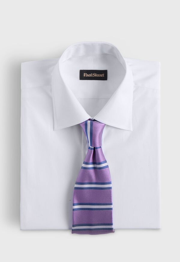 Paul Stuart Woven Silk Horizontal Bar Stripe, image 2