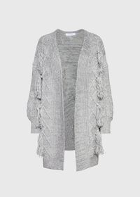Paul Stuart Fringe Cable Cardigan, thumbnail 1