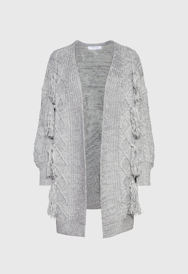 Paul Stuart Fringe Cable Cardigan, image 1