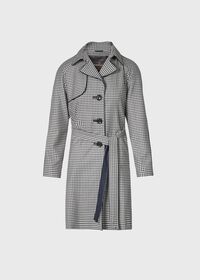Paul Stuart Check Trench Coat, thumbnail 1