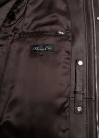 Paul Stuart Leather Zip Up Coat, thumbnail 4