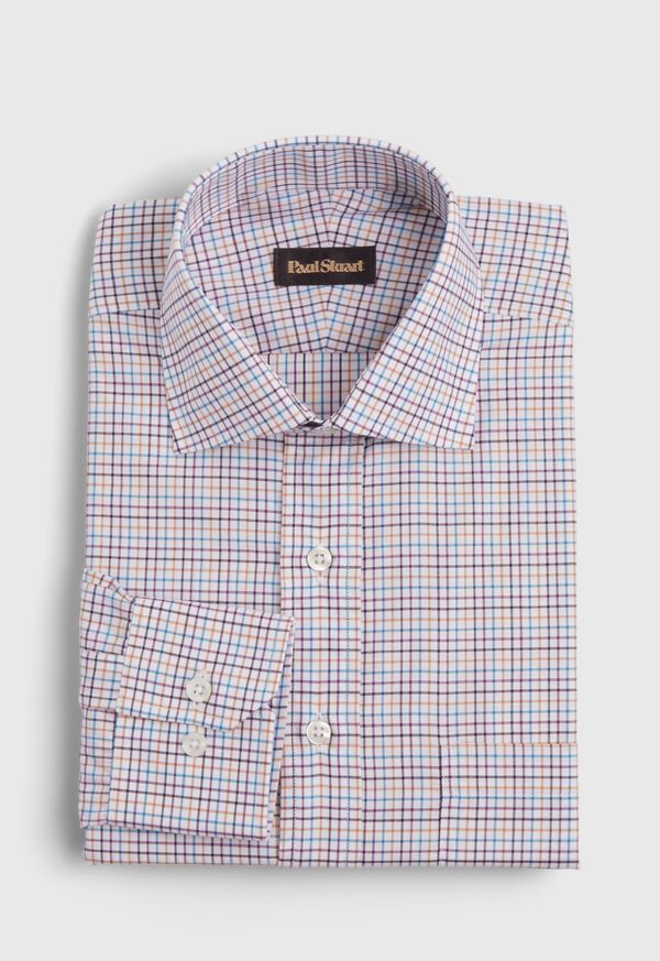 Paul Stuart Cotton Mini Graph Check Dress Shirt, image 1
