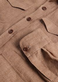 Paul Stuart Linen Houndstooth Safari Jacket, thumbnail 3
