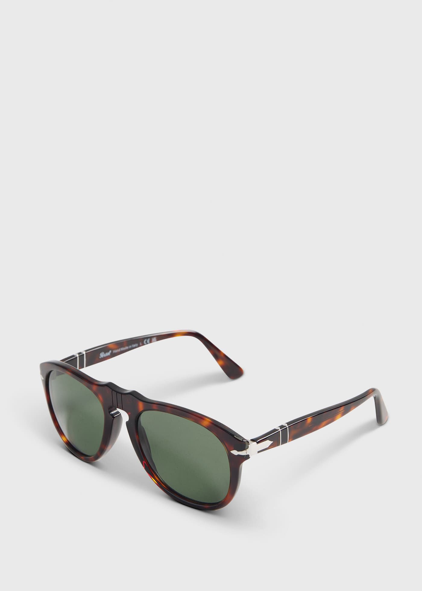 Persol 649 Havana with Crystal Green Lens