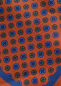 Paul Stuart Micro Medallion Print Pocket Square, thumbnail 3