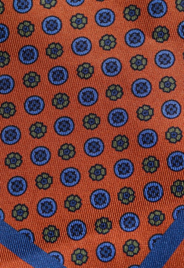 Paul Stuart Micro Medallion Print Pocket Square, image 3
