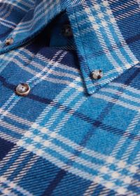 Paul Stuart Flannel Plaid Sport Shirt, thumbnail 3