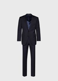 Paul Stuart Navy Stripe Super 110s Wool Suit, thumbnail 1
