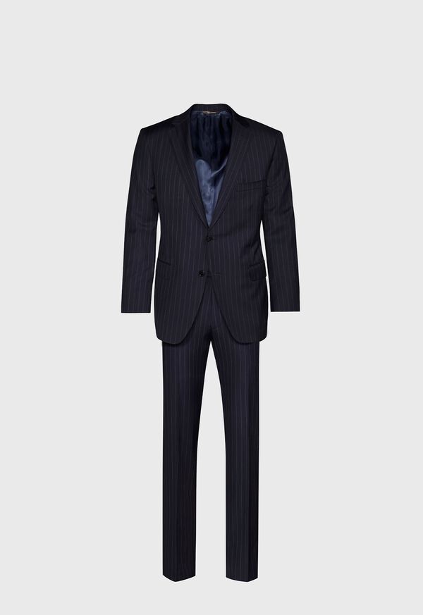 Paul Stuart Navy Stripe Super 110s Wool Suit, image 1