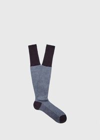 Paul Stuart Cotton Over the Calf Screen Print Socks, thumbnail 4
