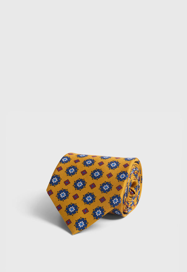 Paul Stuart Printed Silk Medallion Tie, image 1