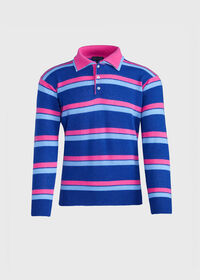 Paul Stuart Cashmere Double Collar Stripe Polo, thumbnail 1