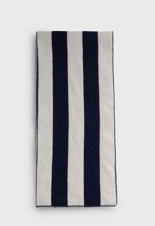 Paul Stuart Vertical Stripe Cashmere Scarf, image 3