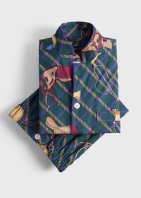 Paul Stuart Brushed Cotton Equestrian Print Set, thumbnail 1