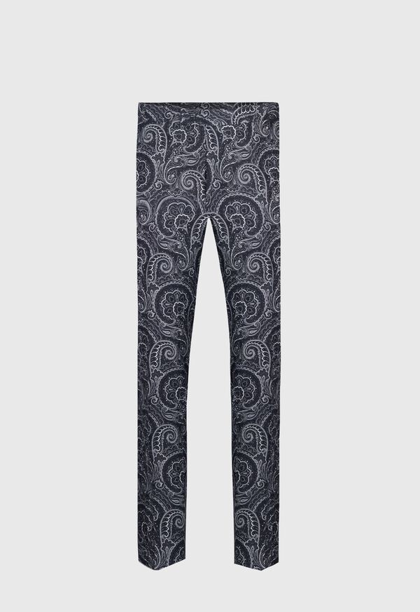 Paul Stuart Printed Paisley Linen Dress Trouser, image 1