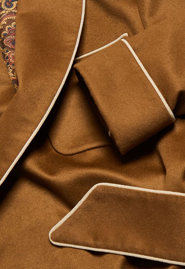 Paul Stuart Dark Camel Cashmere Robe, image 2