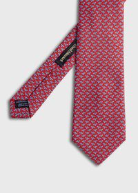Paul Stuart Printed Silk Dragonfly Tie, thumbnail 1