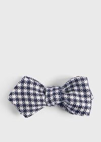 Paul Stuart Printed Silk Check Bow Tie, thumbnail 1