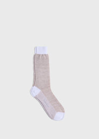 Paul Stuart Cotton & Linen Houndstooth Sock, thumbnail 1