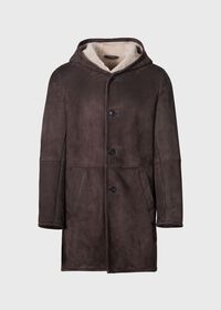 Paul Stuart Long Shearling Coat, thumbnail 1