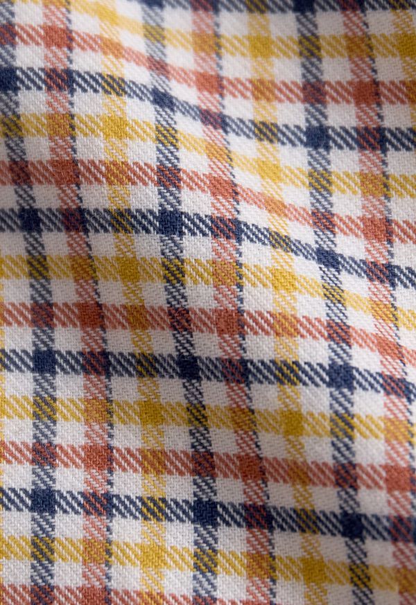 Paul Stuart Brushed Cotton Plaid Sport Shirt, image 3
