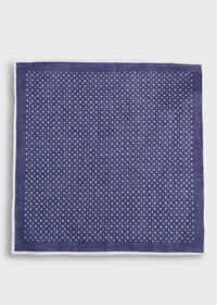 Paul Stuart Linen Micro Floral Print Pocket Square, thumbnail 2