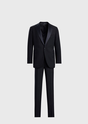 Paul Stuart All Year Wool Tuxedo with Satin Notch Lapel