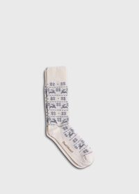 Paul Stuart <div>Wool Blend Reindeer &amp; Snowflake Sock</div>, thumbnail 1