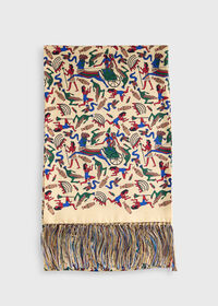 Paul Stuart Egyptian Print Silk Scarf, thumbnail 2