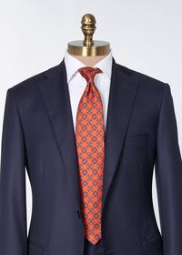 Paul Stuart Printed Silk Floral Medallion Tie, thumbnail 2