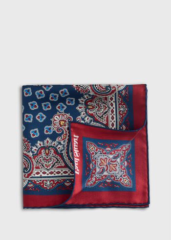 Paul Stuart Ornate Print Pocket Square