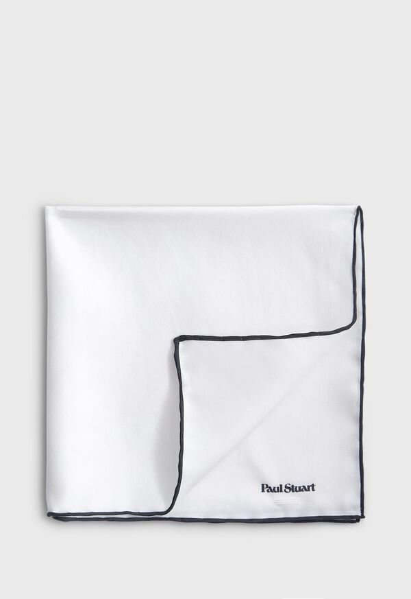 Paul Stuart Hand Screen Printed Silk Pocket Square, image 1