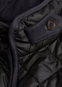 Paul Stuart Nylon Quilted Vest with Piping, thumbnail 3