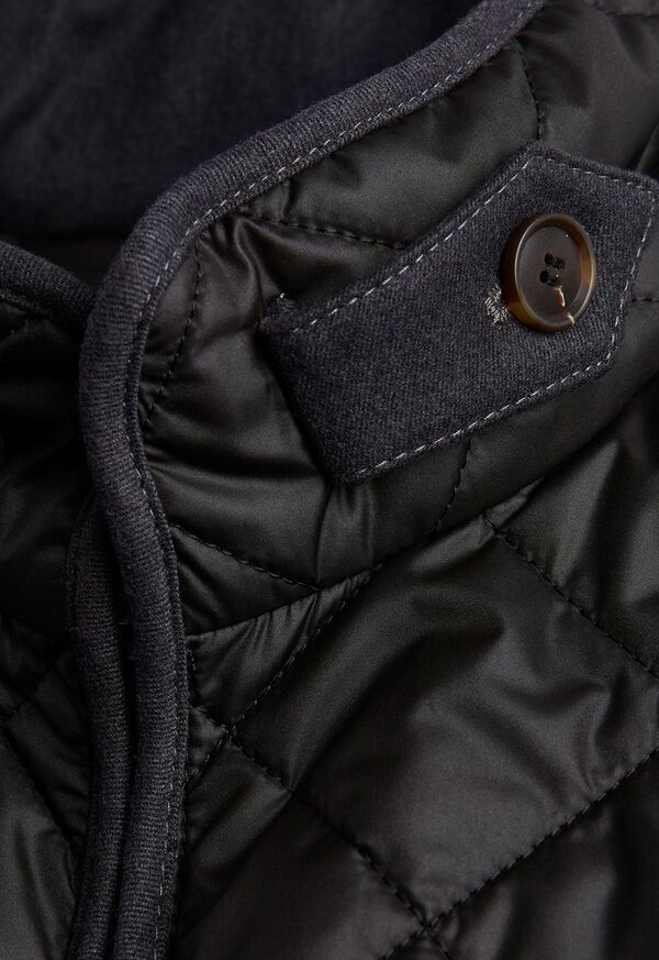Paul Stuart Nylon Quilted Vest with Piping, image 3