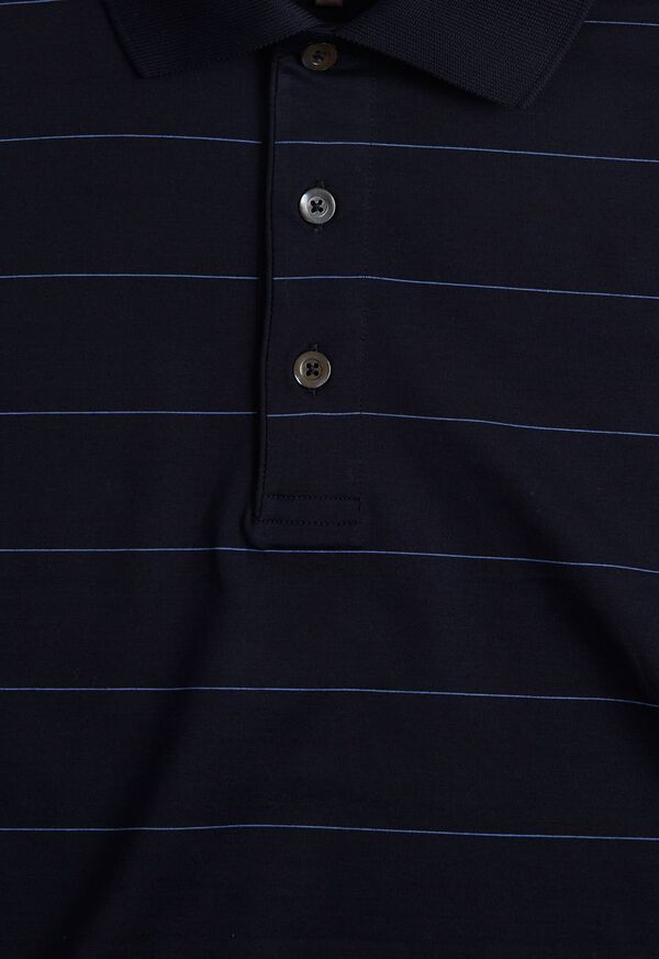 Paul Stuart Striped Mercerized Polo, image 3