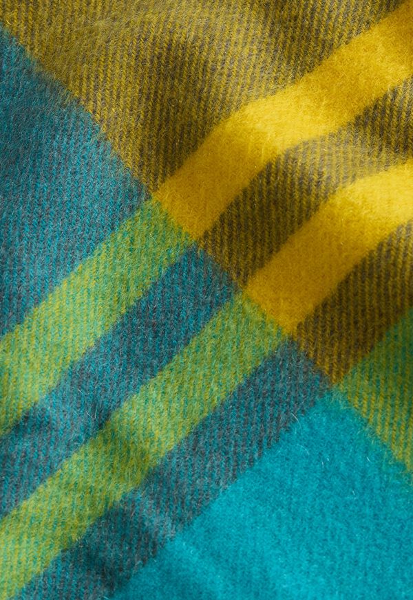 Paul Stuart Woven Cashmere Plaid Scarf, image 3