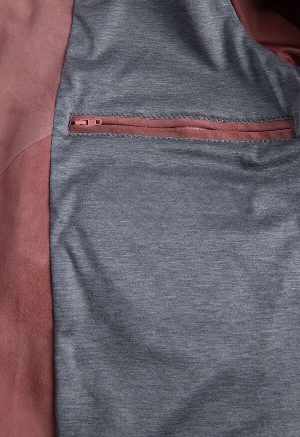 Paul Stuart Suede Zip Jacket with Leather Trim, image 6