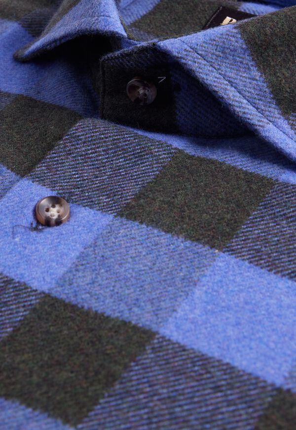 Paul Stuart Flannel Buffalo Check Sport Shirt, image 2