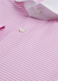Paul Stuart Pink And White Stripe Round Collar Shirt, thumbnail 2