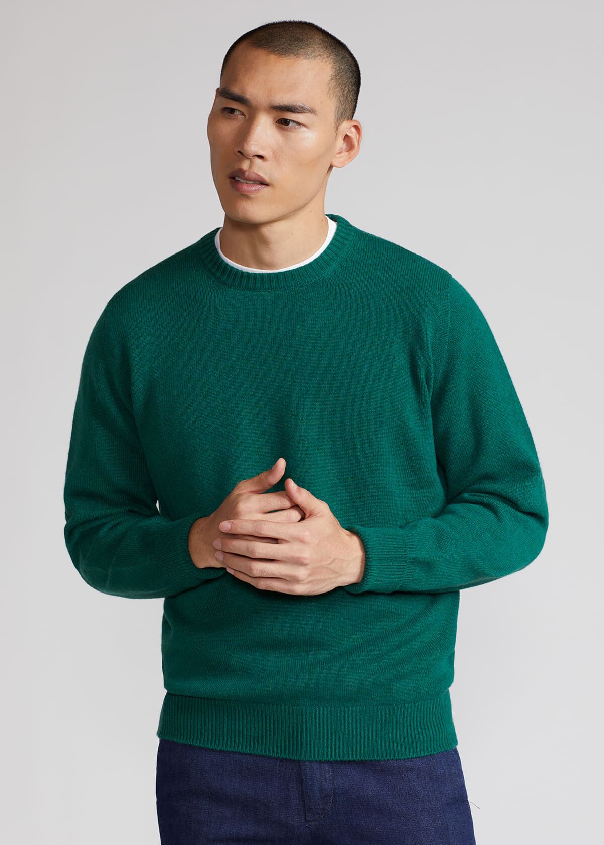 Classic Cashmere Double Ply Crewneck Sweater