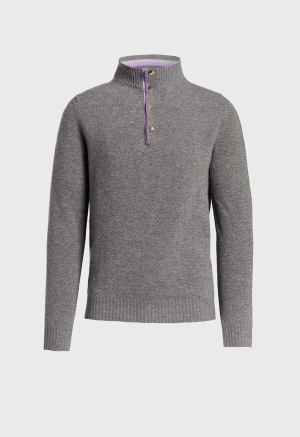 Paul Stuart Button Mock Neck Sweater, image 1