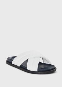 Paul Stuart Porto Leather Crossover Slide, thumbnail 2