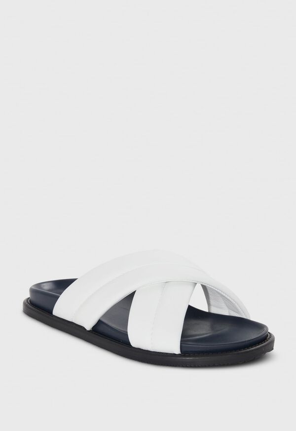 Paul Stuart Porto Leather Crossover Slide, image 2