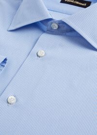 Paul Stuart Light Blue Micro Gingham Dress Shirt, thumbnail 2
